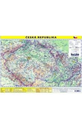 Česká republika - mapa A4 lamino